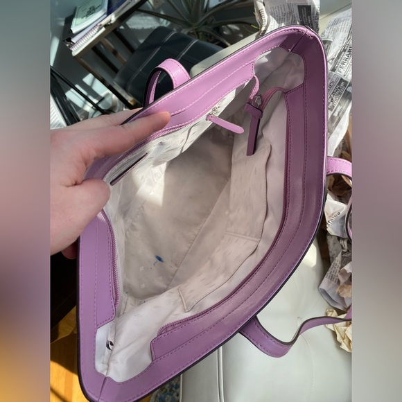 Kate Spade Kerri Medium Tote | Lavender Smooth Leather Zip-Top - Picture 9 of 12